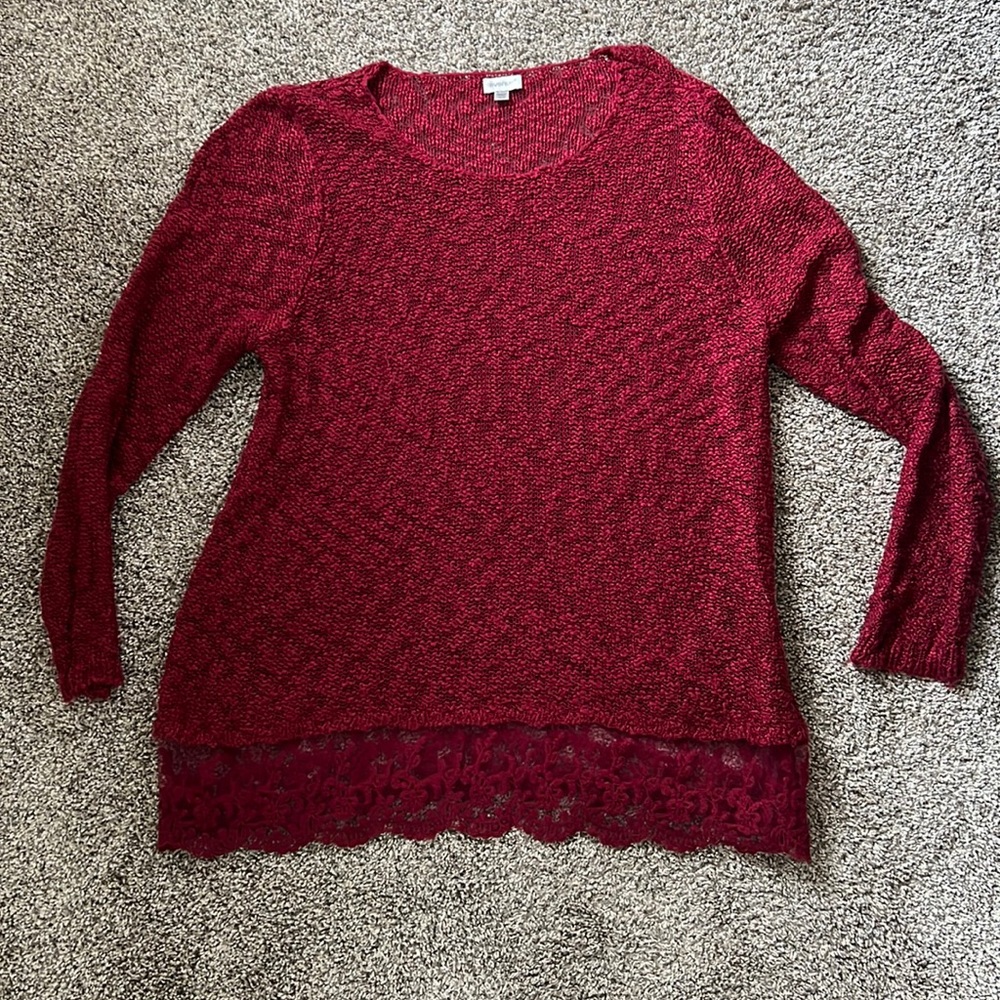 Avenue Lace Sweater